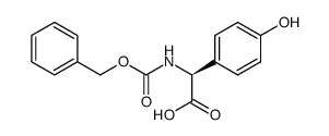 N-Cbz-S-4-羟基苯基甘氨酸结构式