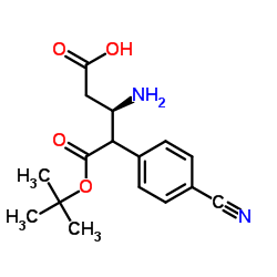 (R)-Boc-4-氰基-β-高苯丙氨酸结构式
