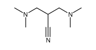 3-dimethylamino-2-(dimethylamino-methyl)-propionitrile结构式