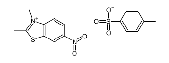 2,3-dimethyl-6-nitro-1,3-benzothiazol-3-ium,4-methylbenzenesulfonate结构式