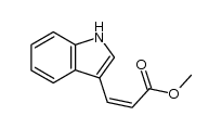 methyl (Z)-3-(1H-indol-3-yl)-acrylate结构式
