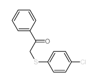 Ethanone,2-[(4-chlorophenyl)thio]-1-phenyl-结构式