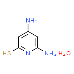4,6-二氨基-2-嘧啶硫醇结构式