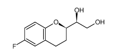 (1’S,2R)-2-(1’,2’-Dihydroxyethyl)-6-fluorochromane Structure