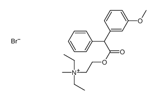 diethyl-[2-[2-(3-methoxyphenyl)-2-phenylacetyl]oxyethyl]-methylazanium,bromide Structure