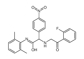 Benzeneacetamide, N-(2,6-dimethylphenyl)-alpha-[(2-fluorobenzoyl)methylamino]-4-nitro- (9CI)结构式