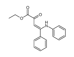 ethyl 4-anilino-2-oxo-4-phenylbut-3-enoate结构式