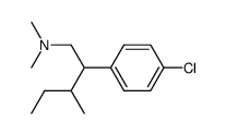 4-Chloro-β-(1-methylpropyl)-N,N-dimethylbenzeneethanamine结构式