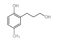 2-(3-hydroxypropyl)-4-methyl-phenol结构式