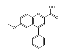 6-methoxy-4-phenylquinoline-2-carboxylic acid Structure
