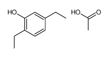 acetic acid,2,5-diethylphenol Structure