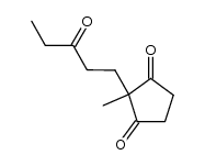 2-(3-oxopentyl)-2-methylcyclopentane-1,3-diones Structure