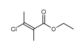 3-chloro-2-methyl-crotonic acid ethyl ester Structure