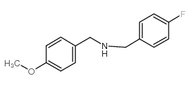 (4-氟苄基)-(4-甲氧基苄基)-胺结构式
