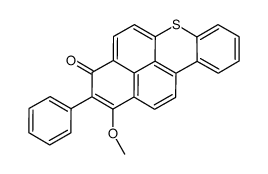 1-methoxy-2-phenyl-3H-naphtho[2,1,8-mna]thioxanthen-3-one结构式