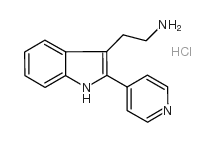 2-(2-吡啶-4-基-1H-吲哚-3-基)乙胺盐酸盐结构式