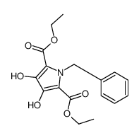 1-苄基-3,4-二羟基-1H-吡咯-2,5-二羧酸二乙酯结构式