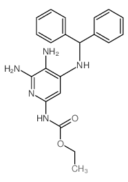 ethyl N-[5,6-diamino-4-(benzhydrylamino)pyridin-2-yl]carbamate Structure