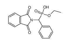 N-phthalyl-1-amino-1-phenylmethanephosphonic acid ethyl monoester Structure