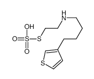 2-((4-(3-Thienyl)butyl)amino)ethanethiol, hydrogen sulfate (ester)结构式