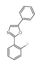Oxazole,2-(2-fluorophenyl)-5-phenyl-结构式