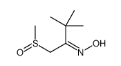 (NE)-N-(3,3-dimethyl-1-methylsulfinylbutan-2-ylidene)hydroxylamine Structure