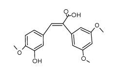 α-(3,5-Dimethoxyphenyl)-3-hydroxy-4-methoxyzimtsaeure结构式