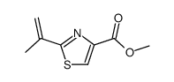 methyl 2-(prop-1-en-2-yl)thiazole-4-carboxylate结构式