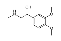 1-(3,4-dimethoxyphenyl)-2-methylamino-ethanol结构式