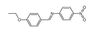 N-(4-ethoxybenzylidene)-4-nitroaniline Structure