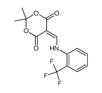 2,2-dimethyl-5-{([2-(trifluoromethyl)phenyl]amino)methylene}-1,3-dioxane-4,6-dione结构式