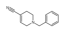1,2,3,6-四氢-1-(苯基甲基)-4-吡啶甲腈结构式