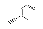 3-methyl-2-penten-4-yn-1-al结构式
