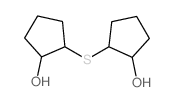 2-(2-hydroxycyclopentyl)sulfanylcyclopentan-1-ol结构式