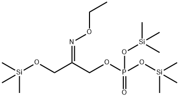 Phosphoric acid, 2-(ethoxyimino)-3-[(trimethylsilyl)oxy]propyl bis(tri methylsilyl) ester, (Z)- structure