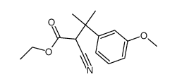 Ethyl-2-cyano-3-(m-methoxyphenyl)-3-methylbutanoat结构式