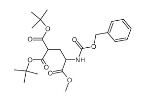 Z-γ,γ,-di-tert-butyl-D,L-carboxyglutamic acid methyl ester Structure