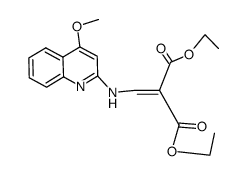 2-[(4-Methoxy-quinolin-2-ylamino)-methylene]-malonic acid diethyl ester结构式