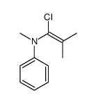 N-(1-chloro-2-methylprop-1-enyl)-N-methylaniline Structure