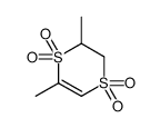 2,6-dimethyl-2,3-dihydro-1,4-dithiine 1,1,4,4-tetraoxide结构式