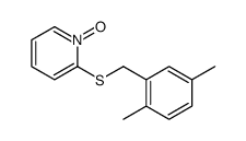 2-[(2,5-dimethylphenyl)methylsulfanyl]-1-oxidopyridin-1-ium结构式