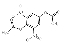 1,4-Benzenediol,2,6-dinitro-, 1,4-diacetate Structure