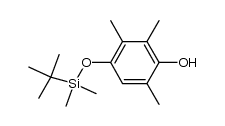 4-tert-butyldimethylsilyloxy-2,3,6-trimethylphenol结构式
