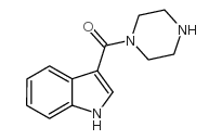 (1H-吲哚-3-基)(哌嗪-1-基)甲酮结构式