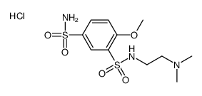 3-N-[2-(dimethylamino)ethyl]-4-methoxybenzene-1,3-disulfonamide,hydrochloride结构式