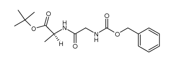 (S)-tert-butyl 2-(2-(((benzyloxy)carbonyl)amino)acetamido)propanoate Structure