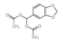 Methanediol,1-(1,3-benzodioxol-5-yl)-, 1,1-diacetate结构式