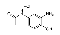 4-acetamido-2-aminophenol hydrochloride Structure