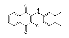 2-(3,4-dimethylphenylamino)-3-chloro-1,4-naphthoquinone Structure