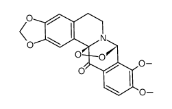 8,13a-epidioxy-9,10-dimethoxy-2,3-(methylenedioxy)-13-oxo-5,6,13,13a-tetrahydro-8H-dibenzo[a,g]quinolizine Structure